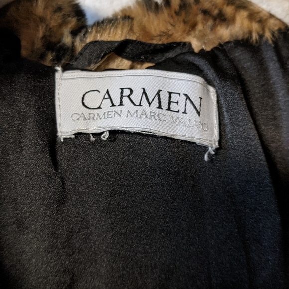 Carmen Marc Volvo faux fur vest S/M - Picture 5 of 5